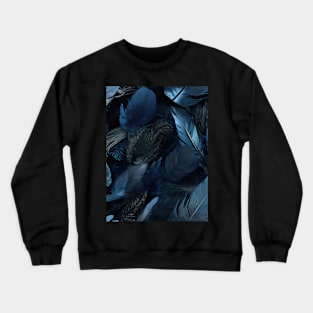 Whispers of Blue Feathers Crewneck Sweatshirt